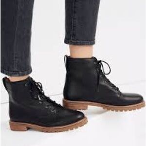 MADEWELL   THE  CLAIR  LACE -UP  LUGSOLE LEATHER